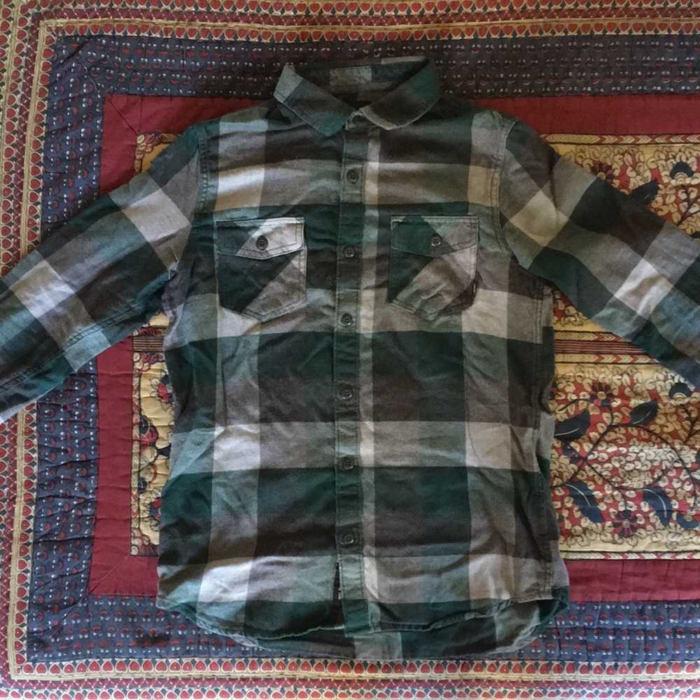 Vans Light Flannel Tailored Fit Green Small